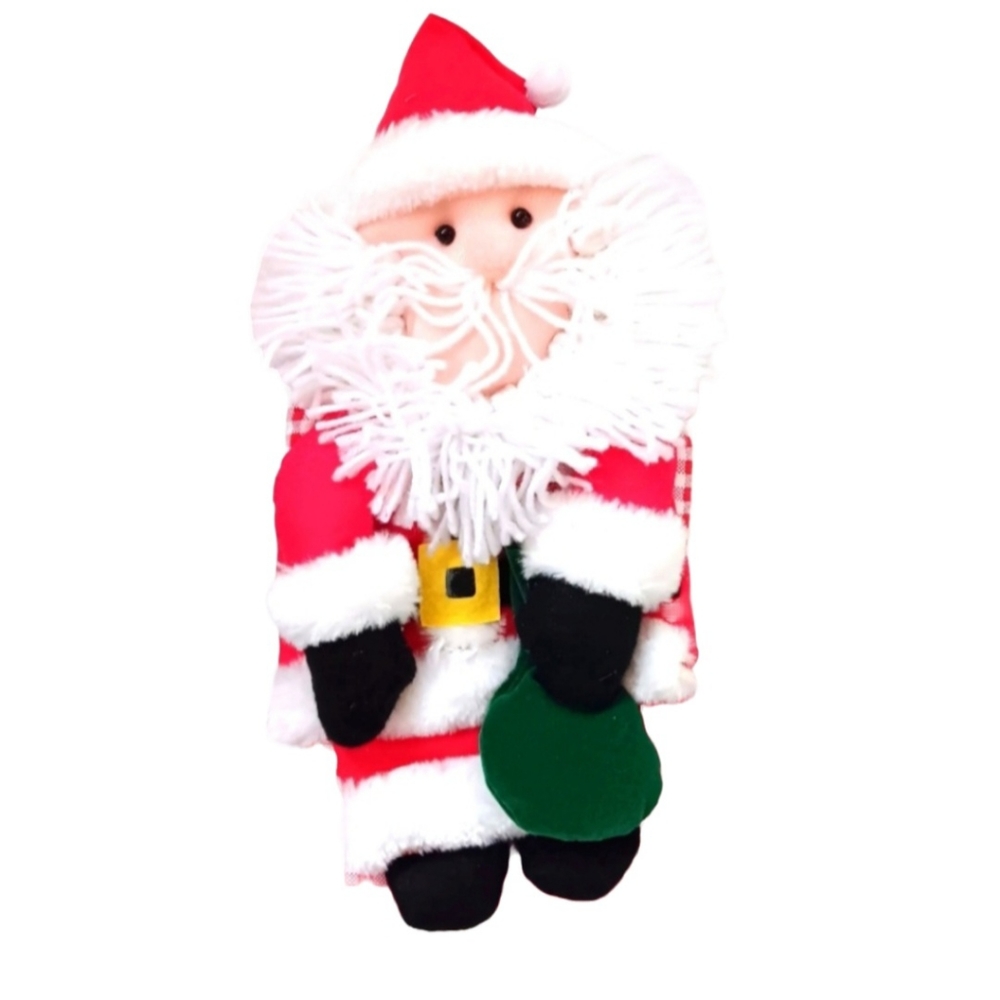 NWOT  Santa Oven Mitt, Red & White Checkered Holiday